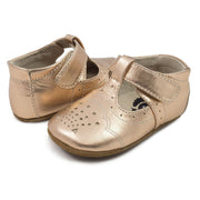 CORA Mary Jane (Baby) | Rose Gold Metallic-Shoes-Livie & Luca