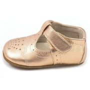 CORA Mary Jane (Baby) | Rose Gold Metallic-Shoes-Livie & Luca