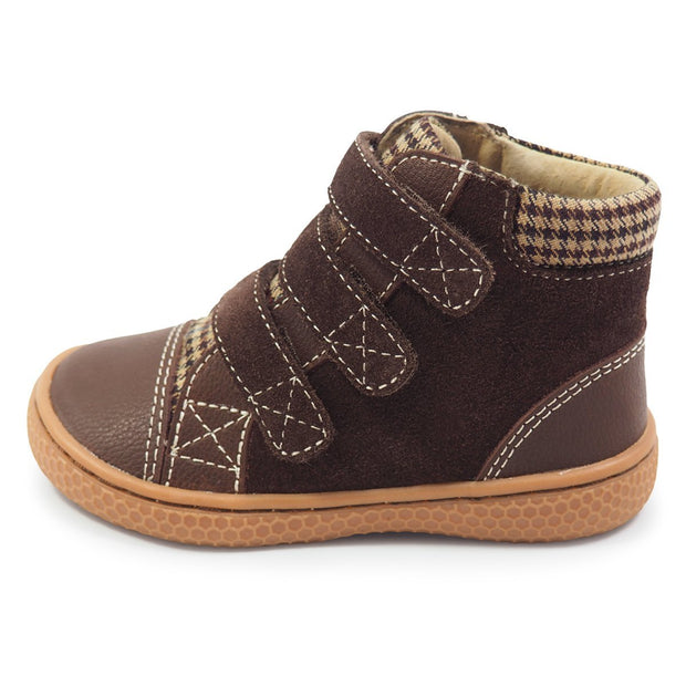 JAMIE High-Top Sneaker | Mocha-Livie & Luca
