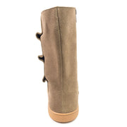 TIEMPO Toddler/Kids Girls Leather Boot | Taupe-Boots-Livie & Luca