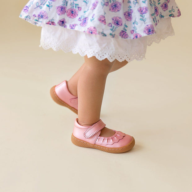 RUCHE Mary Jane | Guava Shimmer-Shoes-Livie & Luca