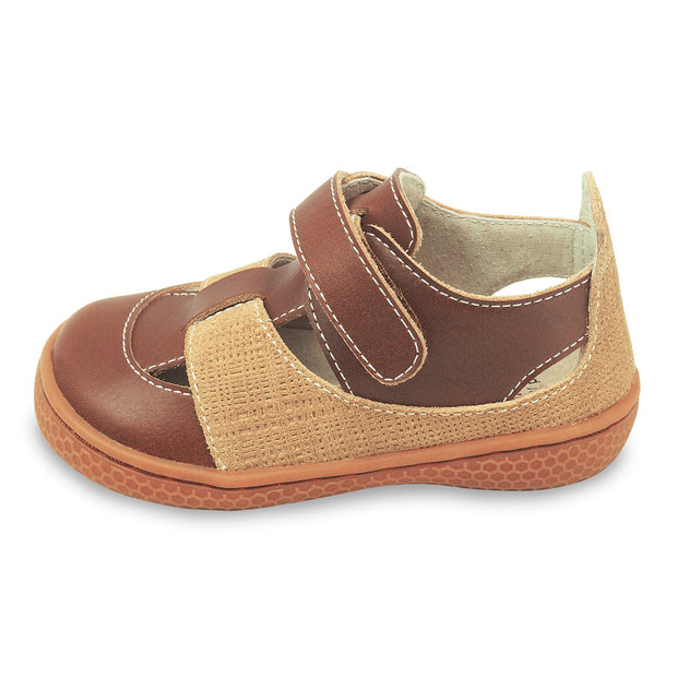 CAPTAIN Sandal (Youth) | Brown-Sandals-Livie & Luca