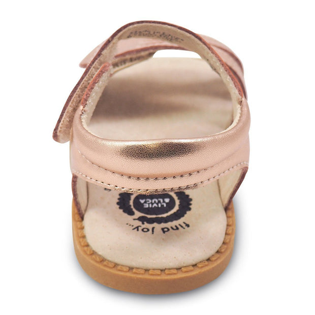 ATHENA Sandal | Rose Gold Metallic-Sandals-Livie & Luca