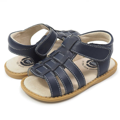 FINN Sandal | Navy-Sandals-Livie & Luca