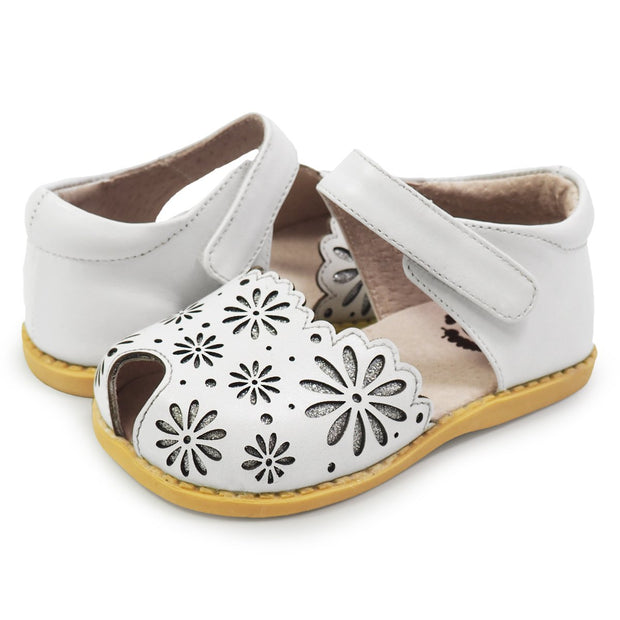 CARMEN Sandal (Youth) | Bright White-Sandals-Livie & Luca