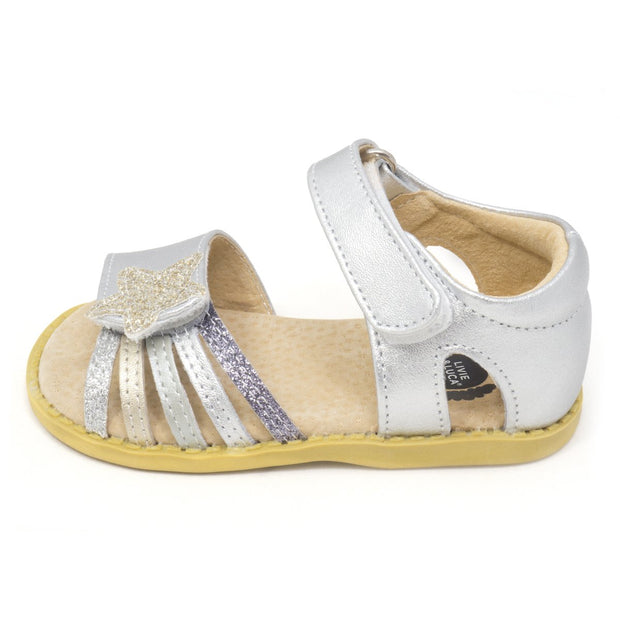 NOVA Sandal | Silver Sparkle-Sandals-Livie & Luca