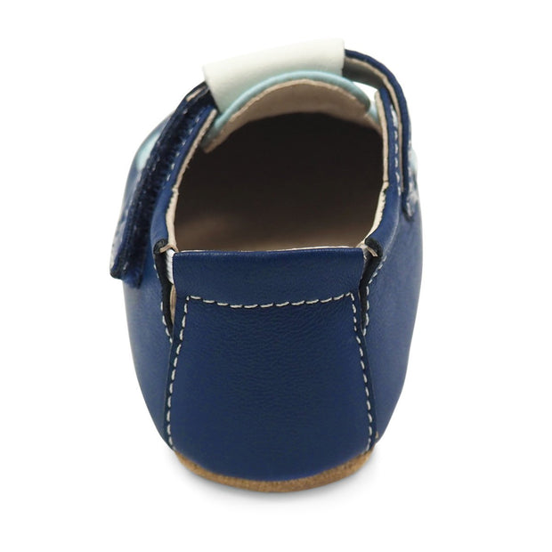 ELEPHANT T Strap (Baby) | Navy Blue-Shoes-Livie & Luca
