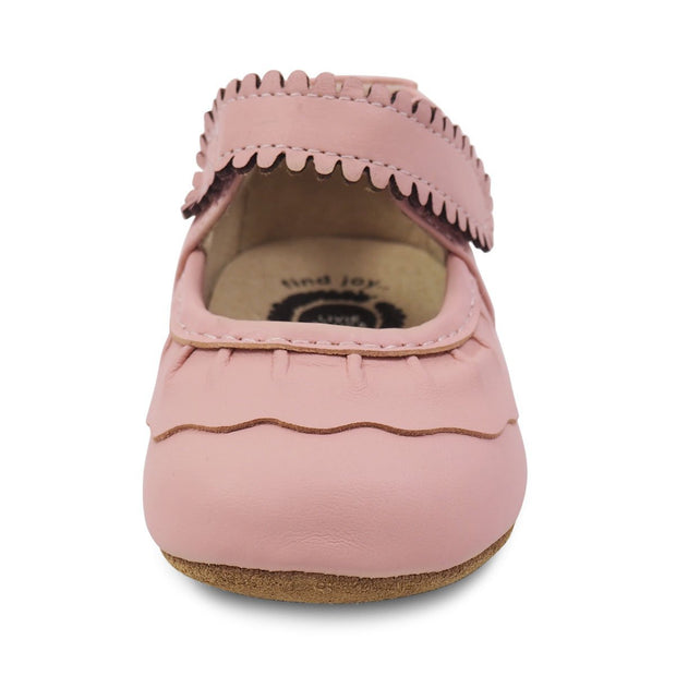 RUCHE Mary Jane (Baby) | Shell Pink-Shoes-Livie & Luca