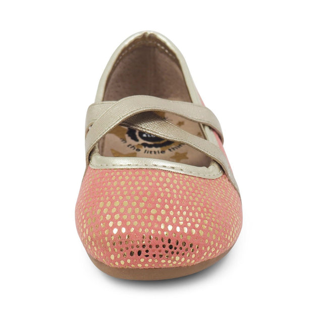 AURORA Ballet Flat (Youth) | Golden Coral-Shoes-Livie & Luca