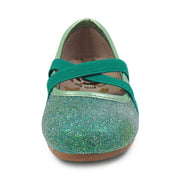 AURORA Ballet Flat (Youth) | Ocean Sparkle-Shoes-Livie & Luca