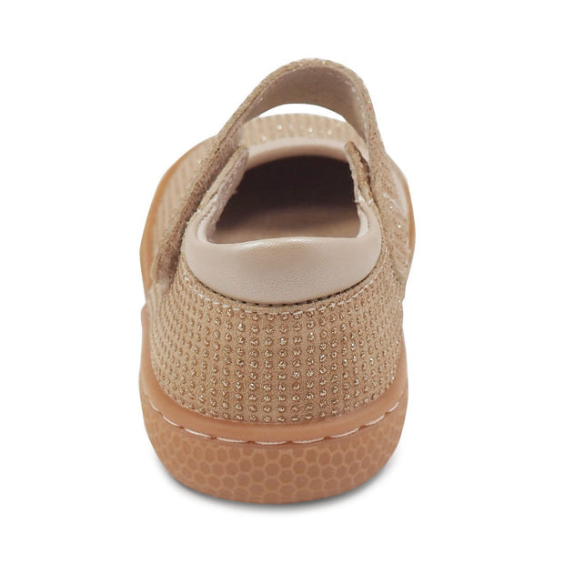 GEMMA Mary Jane Youth Girls Shoe | Gold Sparkle-Shoes-Livie & Luca