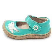 PIO PIO Mary Jane | Aqua Shimmer-Shoes-Livie & Luca