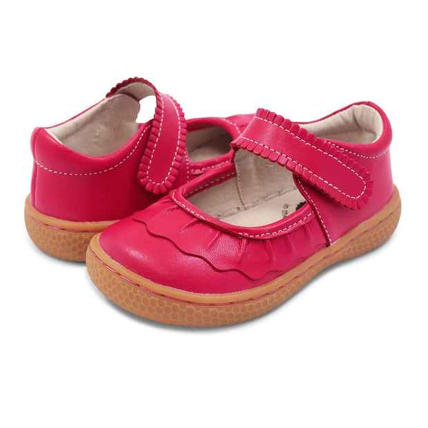 RUCHE Mary Jane | Hot Pink-Shoes-Livie & Luca