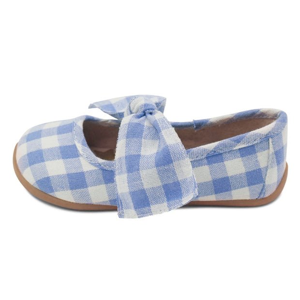 HALLEY Ballet Flat (Youth) | Blue Gingham