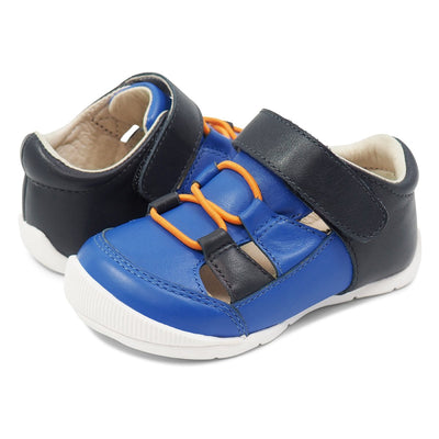 Pogo Sandal (First Walker) | Royal Blue-Shoes-Livie & Luca
