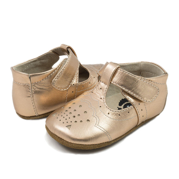 CORA III Mary Jane (Baby) | Rose Gold Metallic