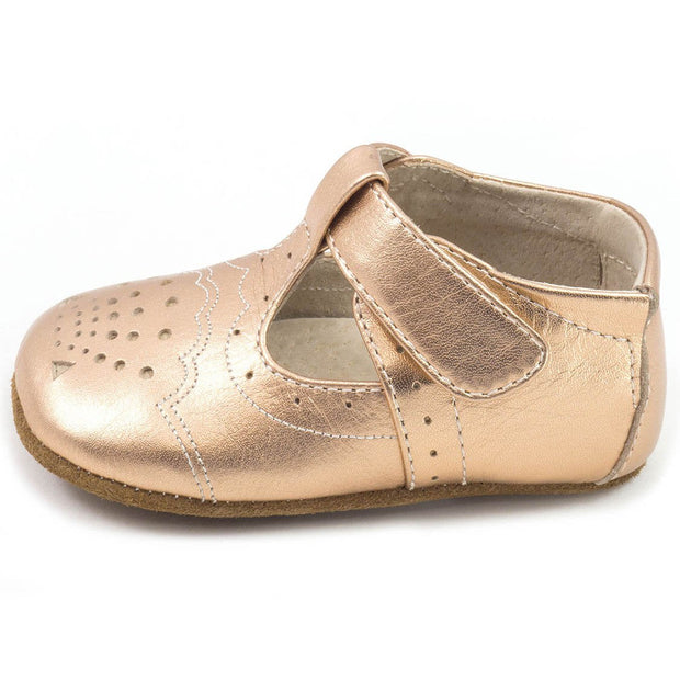 CORA III Mary Jane (Baby) | Rose Gold Metallic