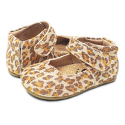 ASTRID Mary Jane Baby Girls Leather Shoe | Leopard Shimmer-Shoes-Livie & Luca