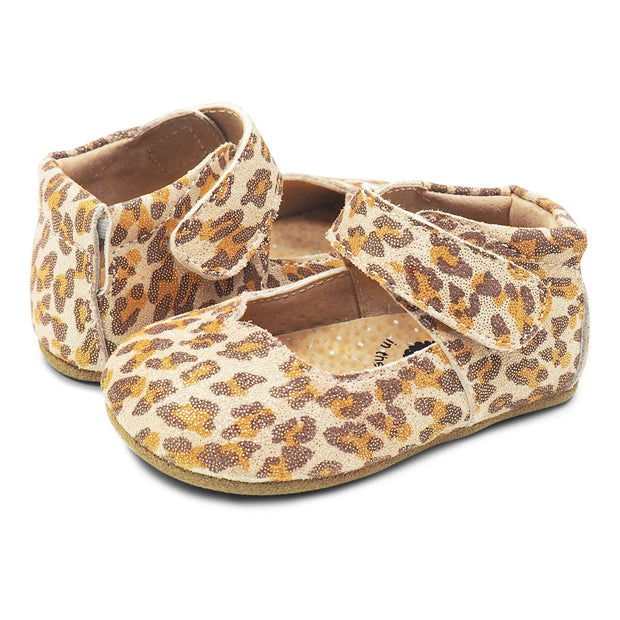 ASTRID Mary Jane Baby Girls Leather Shoe | Leopard Shimmer-Shoes-Livie & Luca