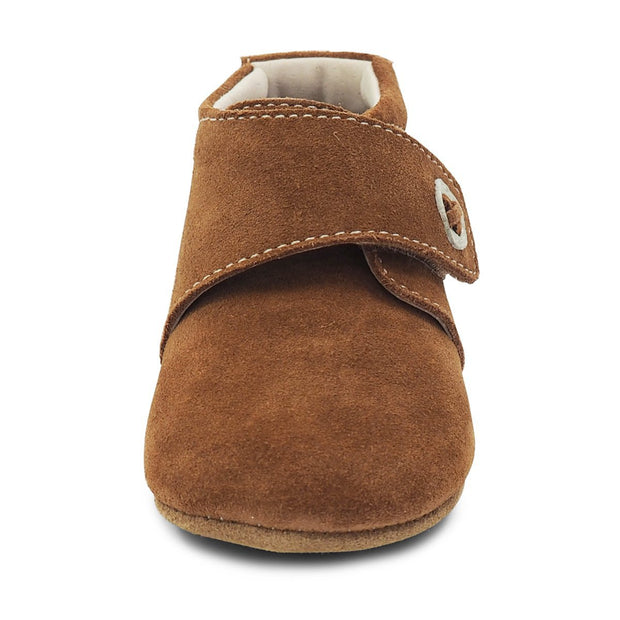 BENNY Bootie Baby Boy/Girl Leather Shoe | Camel-Shoes-Livie & Luca