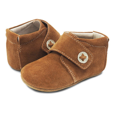 BENNY Bootie Baby Boy/Girl Leather Shoe | Camel-Shoes-Livie & Luca