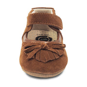 WILLOW Moccasin Baby Girls Leather Shoe | Camel-Shoes-Livie & Luca