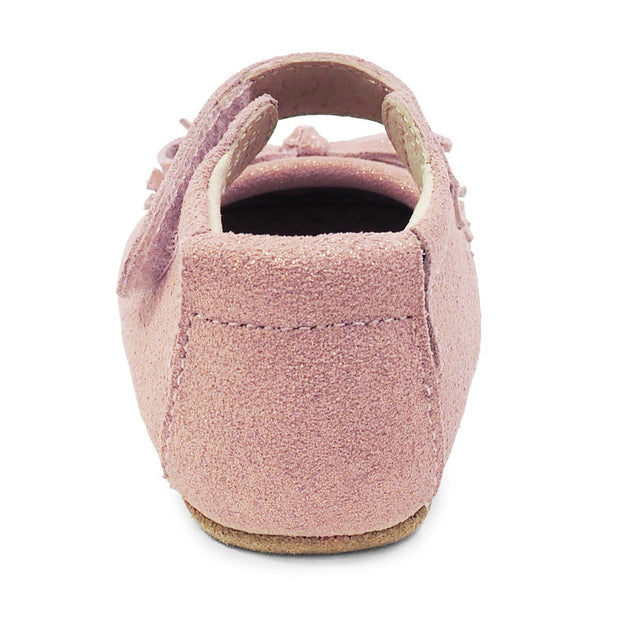 WILLOW Moccasin Baby Girls Leather Shoe | Desert Rose-Shoes-Livie & Luca