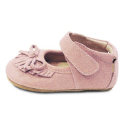 WILLOW Moccasin Baby Girls Leather Shoe | Desert Rose-Shoes-Livie & Luca
