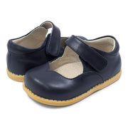 ASTRID Mary Jane Youth Girls Leather Shoe | Navy-Shoes-Livie & Luca