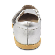 ASTRID Mary Jane Youth Girls Leather Shoe | Silver Metallic-Shoes-Livie & Luca