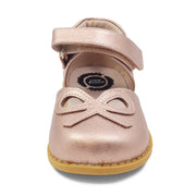 BOW Mary Jane Toddler/Kids Girls Leather Shoe| Rosegold Metallic-Shoes-Livie & Luca