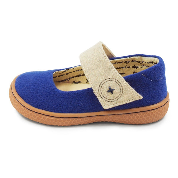 CARTA II Mary Jane Youth Girls Shoe | True Blue-Shoes-Livie & Luca