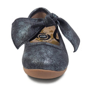 HALLEY Ballet Flat Youth Girls Shoe | Black Luster-Shoes-Livie & Luca