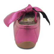 HALLEY Ballet Flat Youth Girls Shoe | Magenta Luster-Shoes-Livie & Luca