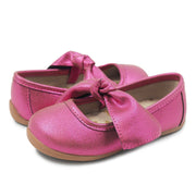 HALLEY Ballet Flat Toddler/Kids Girls Shoe | Magenta Luster-Shoes-Livie & Luca