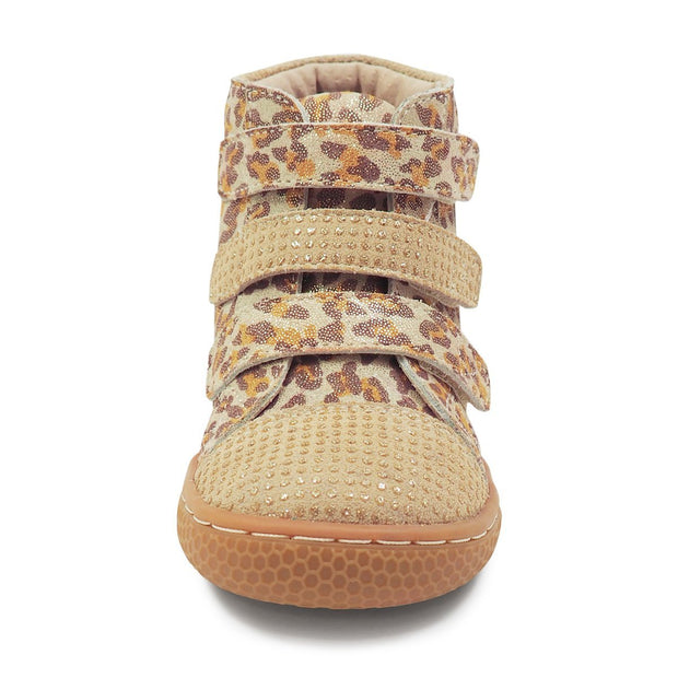 JAMIE High-Top Toddler/Kids Girls Shoe | Leopard Shimmer-Sneaker-Livie & Luca