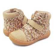 JAMIE High-Top Toddler/Kids Girls Shoe | Leopard Shimmer-Sneaker-Livie & Luca