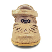 PETAL Mary Jane Youth Girls Shoe | Golden Shimmer-Shoes-Livie & Luca