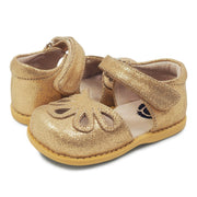 PETAL Mary Jane Toddler/Kids Girls Shoe | Golden Shimmer-Shoes-Livie & Luca