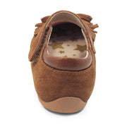 WILLOW Mary Jane Moccasin Youth Girls Leather Shoe | Camel-Shoes-Livie & Luca