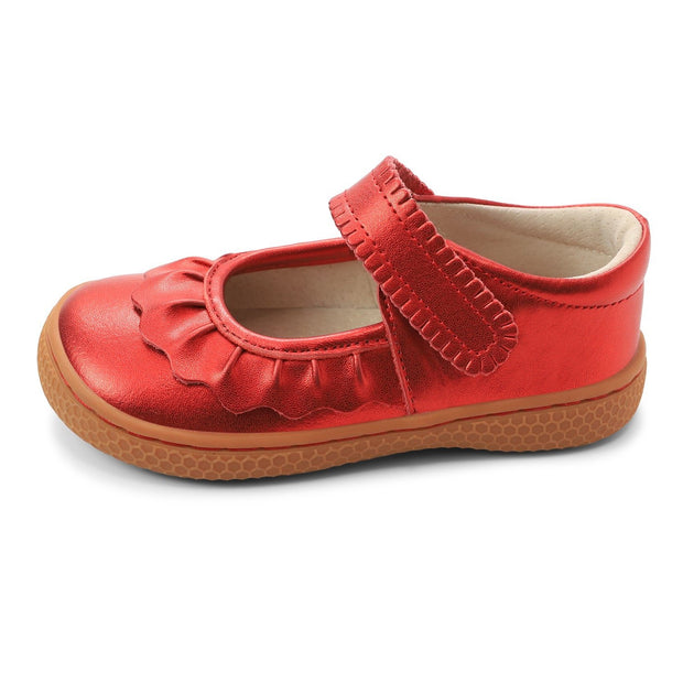 RUCHE Mary Jane | Red Metallic