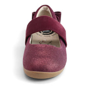 ARIA Ballet Flat | Burgundy Shimmer