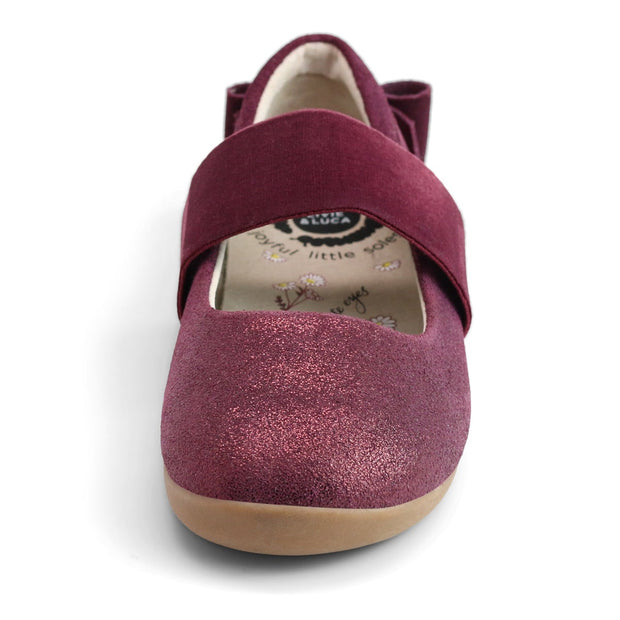 ARIA Ballet Flat | Burgundy Shimmer