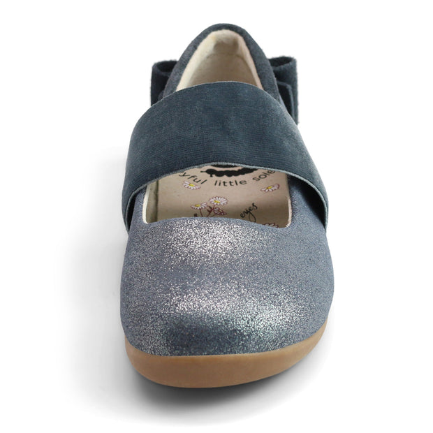 ARIA Ballet Flat | Dark Pewter Shimmer
