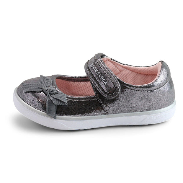 RIVER ECO Mary Jane Sneaker | Dark Pewter Shimmer