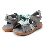 ZIGGY Sandal | Gray Triangle Print