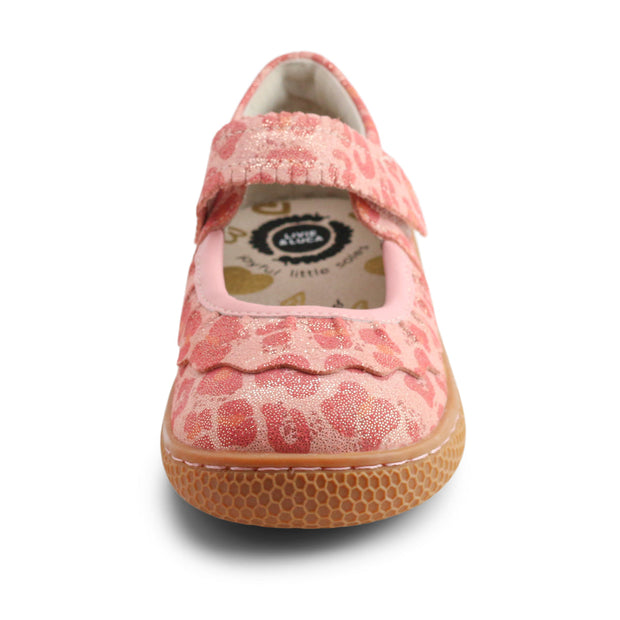 RUCHE CLASSIC Mary Jane | Pink Leopard Shimmer