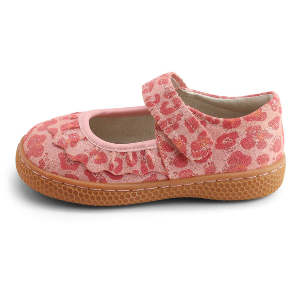 RUCHE CLASSIC Mary Jane | Pink Leopard Shimmer