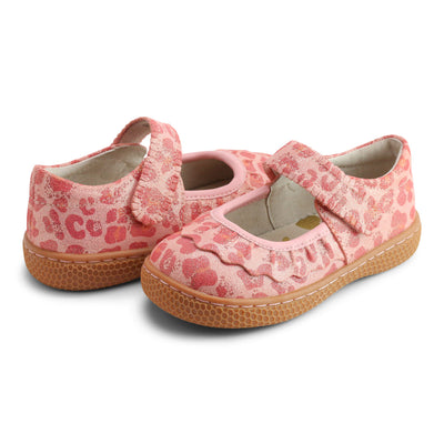 RUCHE CLASSIC Mary Jane | Pink Leopard Shimmer