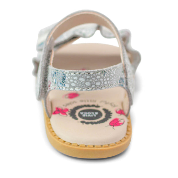 RIPPLE Sandal | White Floral - UK SIZING